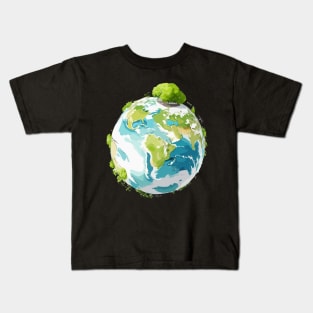 Save Earth Day World Environment Day Inspirational Gift Kids T-Shirt